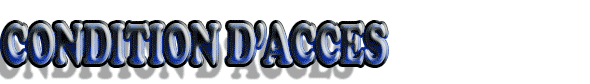 Condition d'accès de l'ISSEG